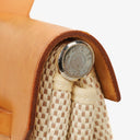 Hermes Herbag MM Vache Hunter Criss Viking Ecru Beige Naturel With Palladium Hardware, 2003