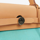 Hermes Herbag Zip 31 PM Bleu Saphir Vache Hunter Bleu Azteque Menthe