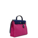 Hermes Herbag Zip 31 PM Bleu Saphir Vache Hunter Magnolia Toile With Palladium Hardware