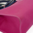 Hermes Herbag Zip 31 PM Bleu Saphir Vache Hunter Magnolia Toile With Palladium Hardware
