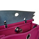 Hermes Herbag Zip 31 PM Bleu Saphir Vache Hunter Magnolia Toile With Palladium Hardware