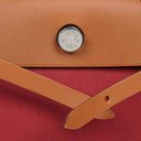 Hermes Herbag Zip 31 PM Fauve Vache Hunter Rubis Toile With Palladium Hardware
