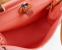 Hermes Herbag Zip 31 PM Vache Hunter Naturel Rose Azalee Toile With Palladium Hardware
