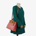 Hermes Herbag Zip 31 PM Vache Hunter Naturel Rose Azalee Toile With Palladium Hardware