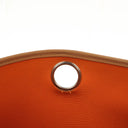 Hermes Herbag Zip 31 PM Vache Hunter Toile Dune/Sable Naturel And Orange With Palladium Hardware