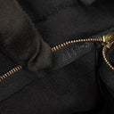 Hermes Herline MM Black Canvas Tote Bag