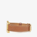Hermes Heure H PM 21mm Gold Plated and Brown Leather Quartz Watch HH1.210
