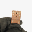 Hermes Heure H PM 21mm Gold Plated and Brown Leather Quartz Watch HH1.210