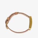 Hermes Heure H PM 21mm Gold Plated and Brown Leather Quartz Watch HH1.210