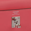 Hermes Kelly 25 Retourne Rose Azalee Swift Leather With Palladium Hardware