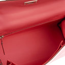 Hermes Kelly 25 Retourne Rose Azalee Swift Leather With Palladium Hardware