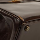 Hermes Kelly 28 Retourne Vintage Chocolate Box Calf With Gold Hardware, 1965