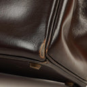 Hermes Kelly 28 Retourne Vintage Chocolate Box Calf With Gold Hardware, 1965