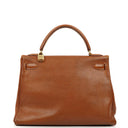 Hermes Kelly 32 Retourne Gold Courchevel Gold Hardware, 1992