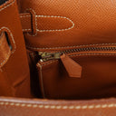 Hermes Kelly 32 Retourne Gold Courchevel Gold Hardware, 1992