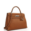 Hermès Kelly Sellier 32 Gold Togo Leather Palladium Hardware, 2005