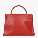 Hermès Kelly 32 Retourne Rouge Vif With Gold Hardware
