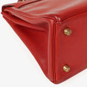 Hermès Kelly 32 Retourne Rouge Vif With Gold Hardware