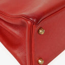 Hermès Kelly 32 Retourne Rouge Vif With Gold Hardware