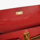 Hermès Kelly 32 Retourne Rouge Vif With Gold Hardware