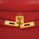 Hermès Kelly 32 Retourne Rouge Vif With Gold Hardware