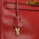 Hermès Kelly 32 Retourne Rouge Vif With Gold Hardware