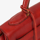 Hermès Kelly 32 Retourne Rouge Vif With Gold Hardware