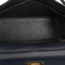 Hermes Kelly 32 Retourne Vintage Navy Box Calf With Gold Hardware, 1978