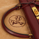Hermes Kelly 32 Retourne Vintage Rouge H Box Calf Gold Hardware, 1983