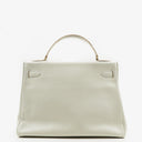 Hermès Kelly 32 Retourne White Leather With Gold Hardware, 1977