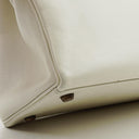 Hermès Kelly 32 Retourne White Leather With Gold Hardware, 1977
