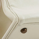 Hermès Kelly 32 Retourne White Leather With Gold Hardware, 1977