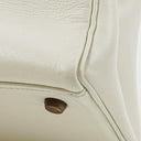 Hermès Kelly 32 Retourne White Leather With Gold Hardware, 1977