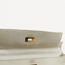 Hermès Kelly 32 Retourne White Leather With Gold Hardware, 1977