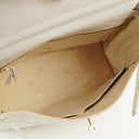 Hermès Kelly 32 Retourne White Leather With Gold Hardware, 1977