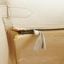 Hermès Kelly 32 Retourne White Leather With Gold Hardware, 1977