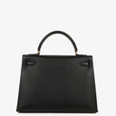 Hermes Kelly 32 Sellier Black Ardennes With Gold Hardware, 1996