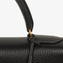 Hermes Kelly 32 Sellier Black Ardennes With Gold Hardware, 1996
