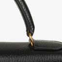 Hermes Kelly 32 Sellier Black Ardennes With Gold Hardware, 1996