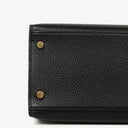 Hermes Kelly 32 Sellier Black Ardennes With Gold Hardware, 1996