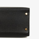 Hermes Kelly 32 Sellier Black Ardennes With Gold Hardware, 1996