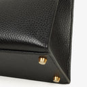 Hermes Kelly 32 Sellier Black Ardennes With Gold Hardware, 1996