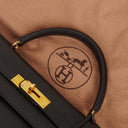 Hermes Kelly 32 Sellier Black Ardennes With Gold Hardware, 1996