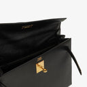 Hermes Kelly 32 Sellier Black Ardennes With Gold Hardware, 1996