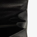 Hermes Kelly 32 Sellier Black Ardennes With Gold Hardware, 1996
