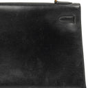 Hermes Kelly 32 Sellier Black Box Calf Gold Hardware, 1979