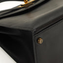 Hermes Kelly 32 Sellier Black Box Calf Gold Hardware, 1979