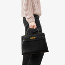 Hermes Kelly 32 Sellier Black Box Calf Gold Hardware, 1979