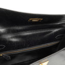 Hermes Kelly 32 Sellier Black Box Calf Gold Hardware, 1979