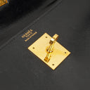 Hermes Kelly 32 Sellier Black Box Calf Gold Hardware, 1979